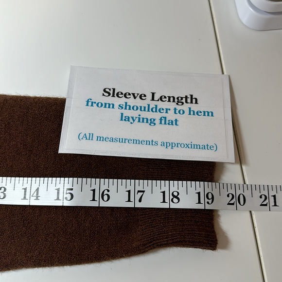 Karen Kane Asymmetrical Long Sleeve Pullover Sweater Brown XL - Picture 9 of 14